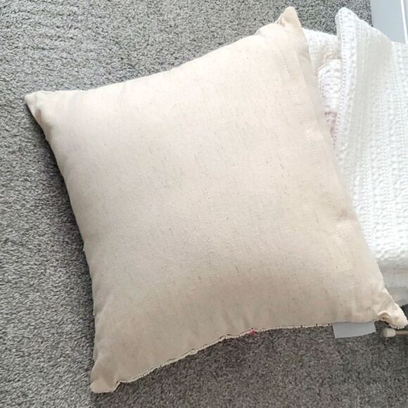 Artistic Accents Beaded Colorful Multi Color Accent Pillow Decor Living Room 14" - Picture 4 of 6